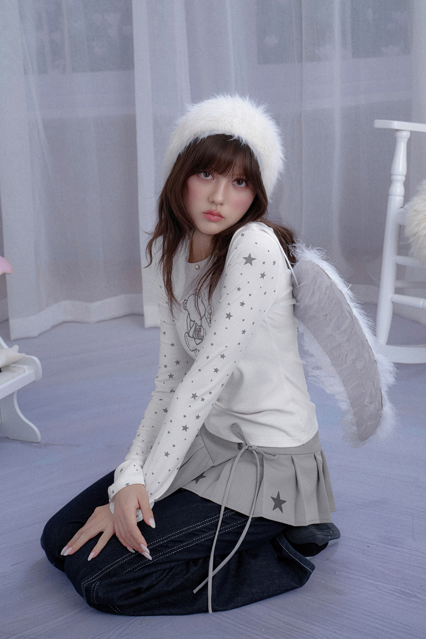 ホワイトスターエンジェルベアトップス