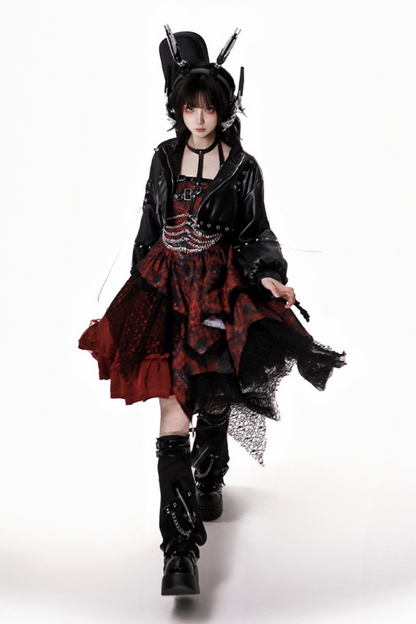 サブカルチャーダークゴシックハンサムセットアップ