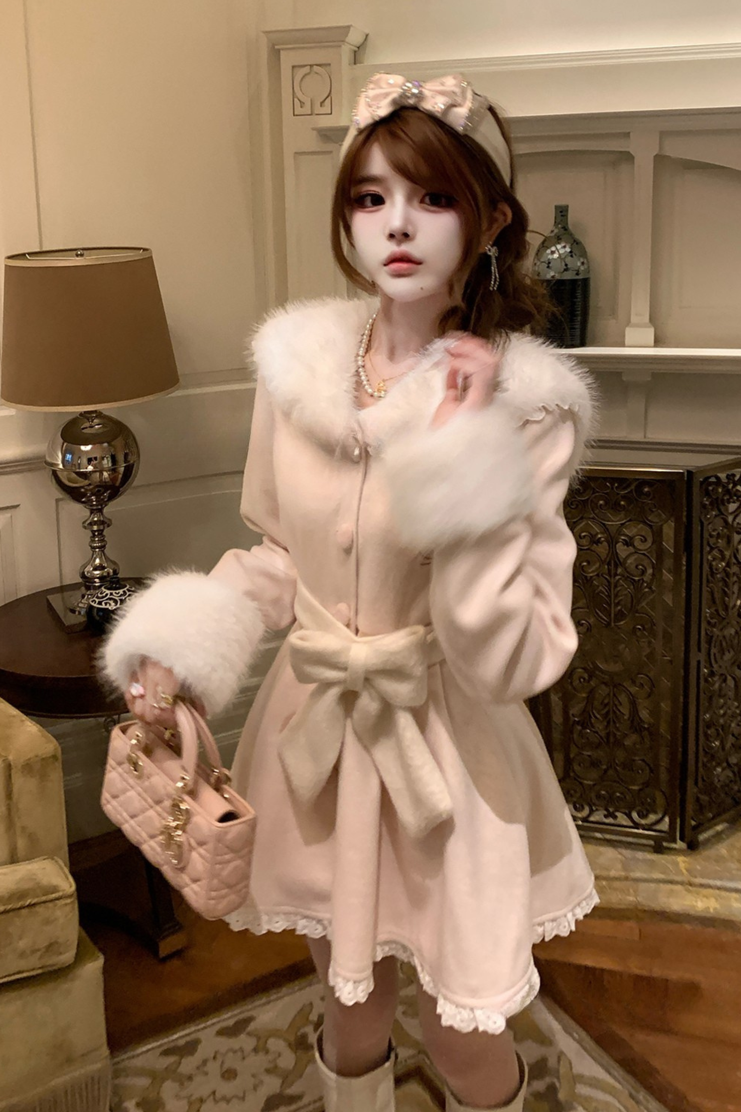 ピーチリボンウエストコート