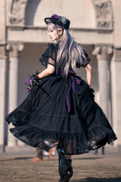 Classical Lace Dress + Headdress + Flower Hat