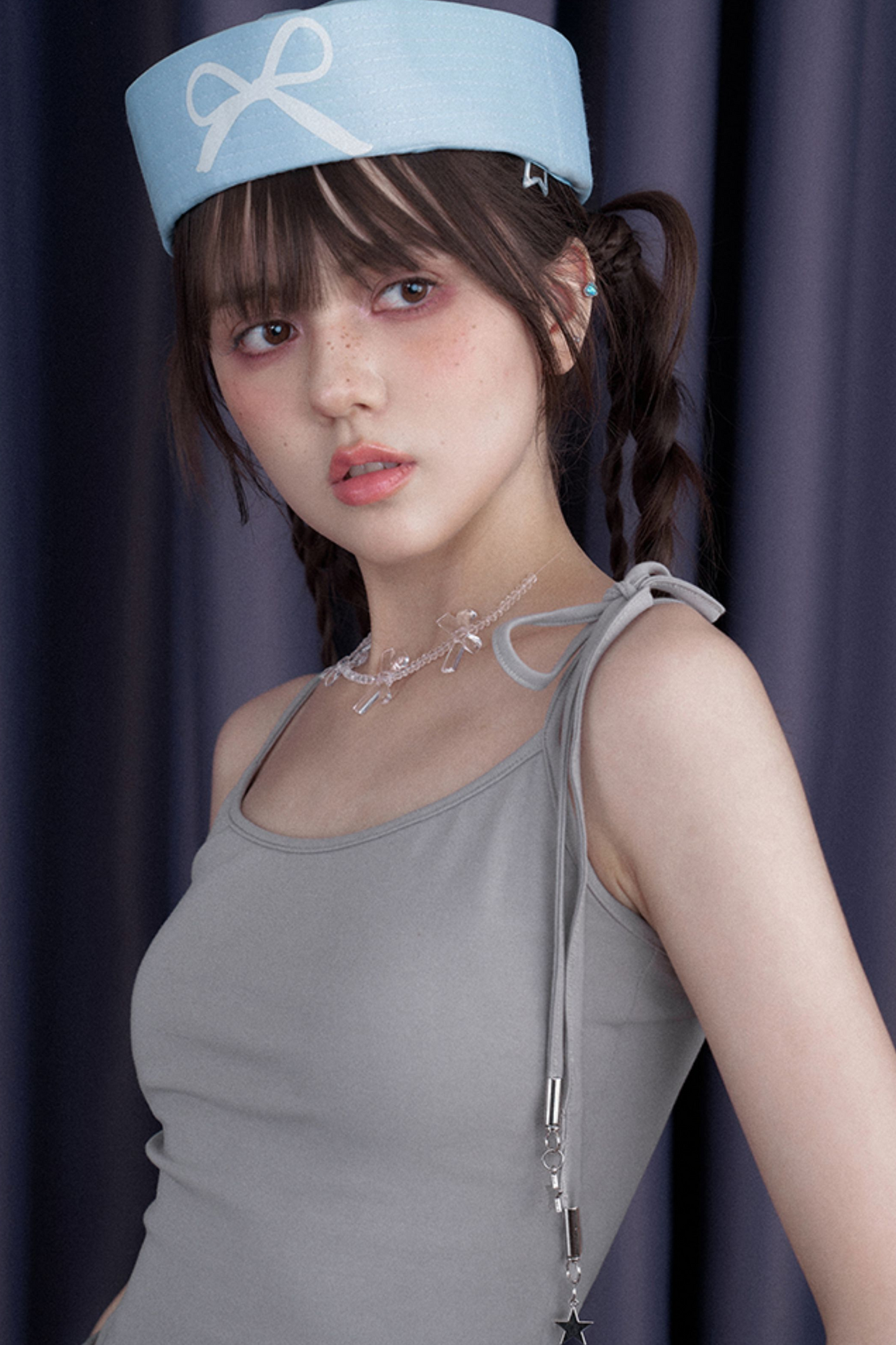 White Angel Wing Blouse + Inner Sleeveless Top