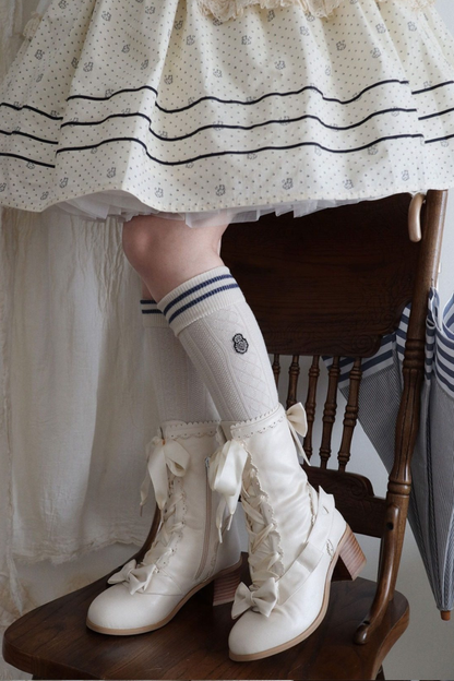 Sheep puff retro boots