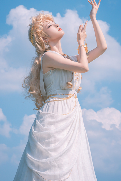 Exotic Elegant Kula JSK with waist chain + shawl + bracelet + necklace