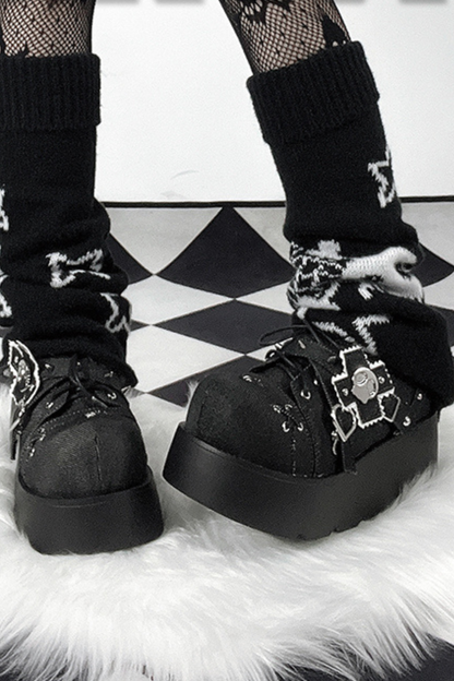 パンクスタイルプラットフォームシューズ