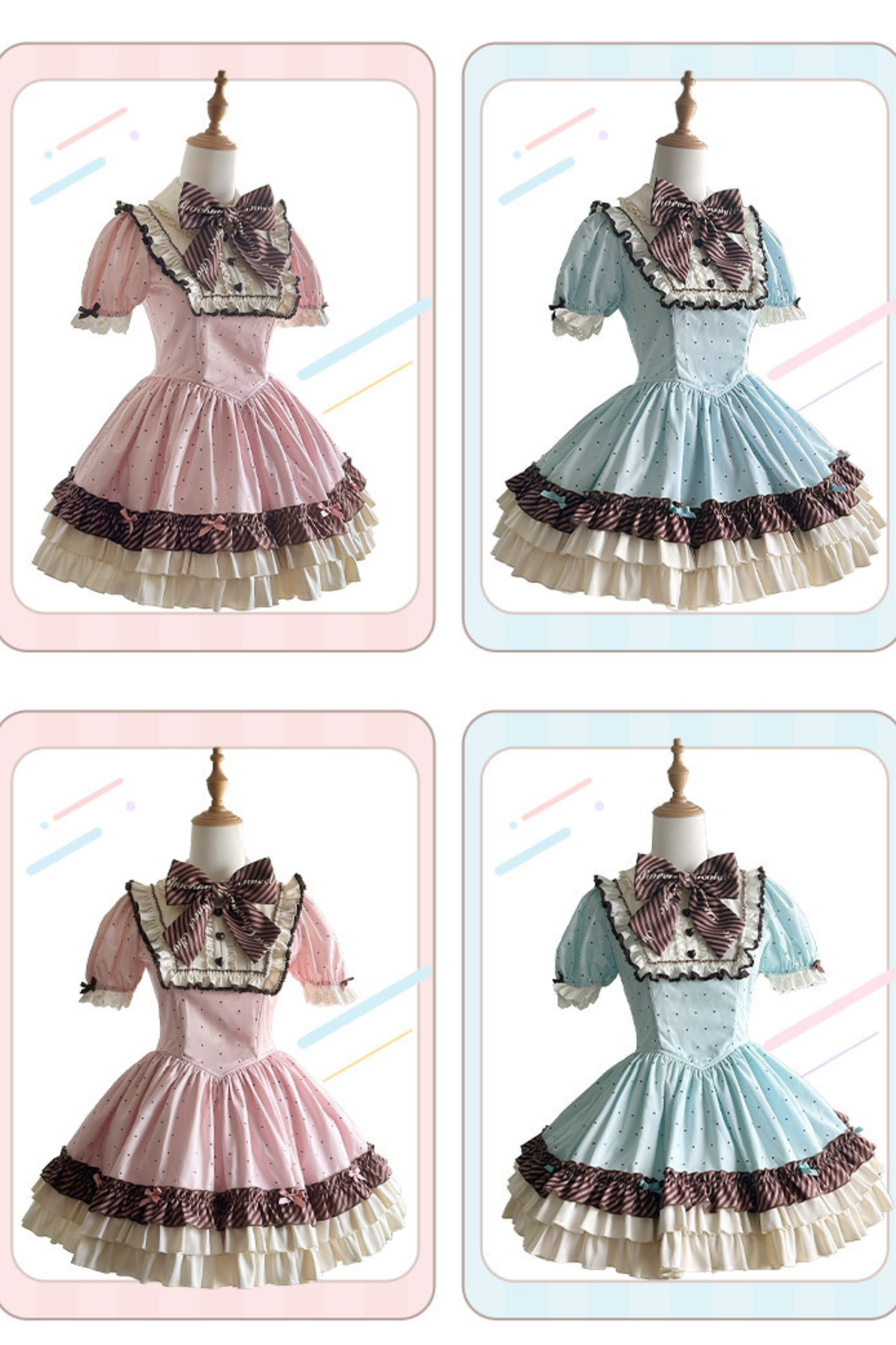Cream Little Sweet Maid Lolita Dress