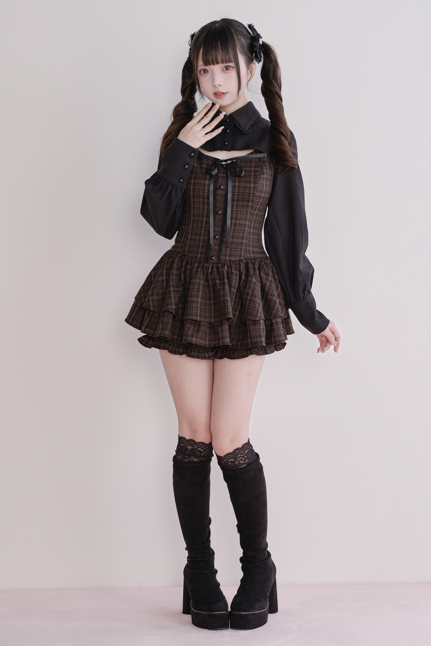 Plaid Sweet Dress + Inner Shorts