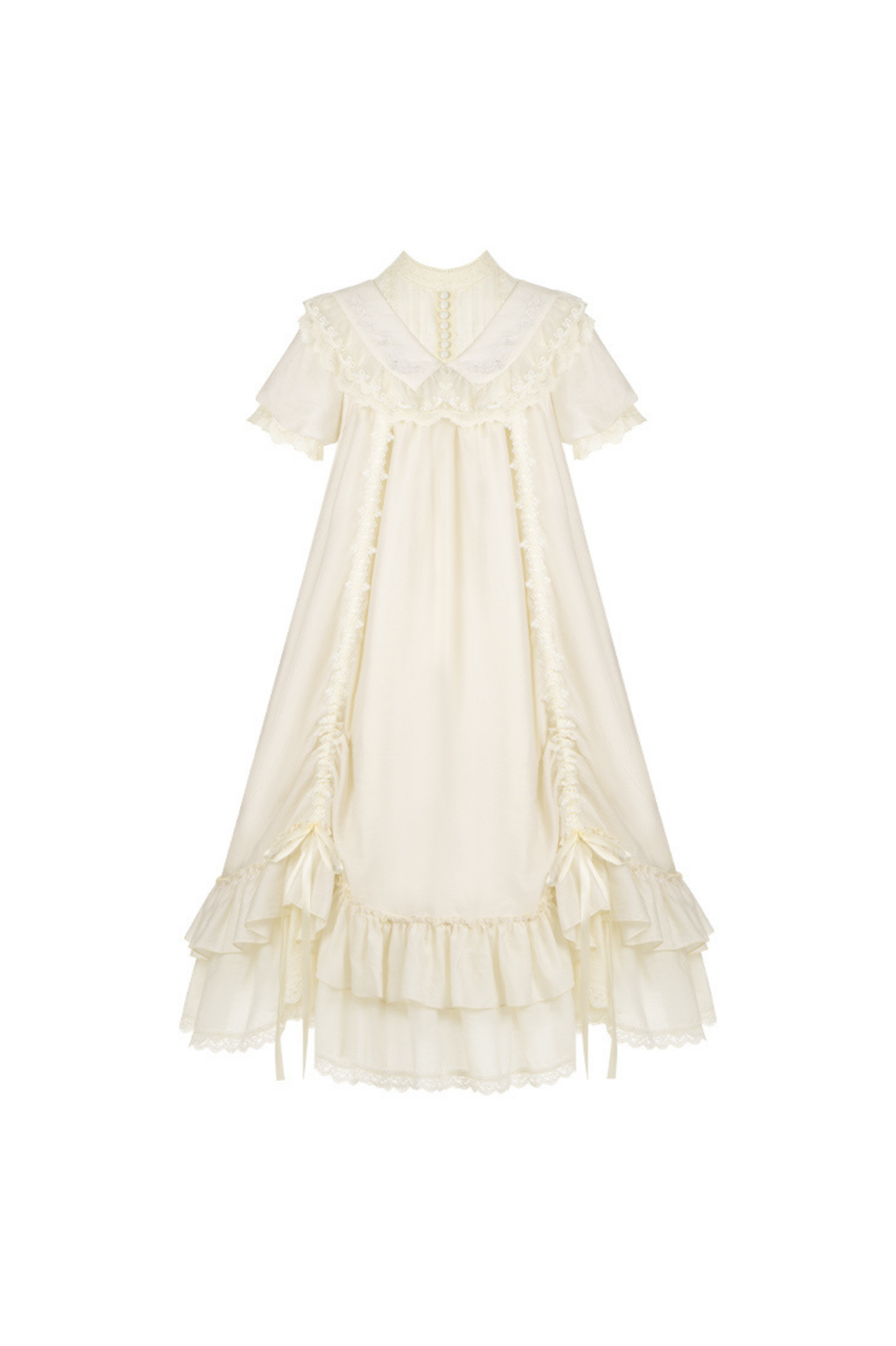 【予約商品】ローズフリルロリータドレス+ドレス＋ベルト＋ブローチ＋リボン＋ヘッドバンド＋スリーブ