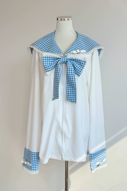 電波チェックセーラートップス