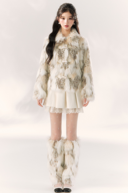 Leopard Fur Design Coat