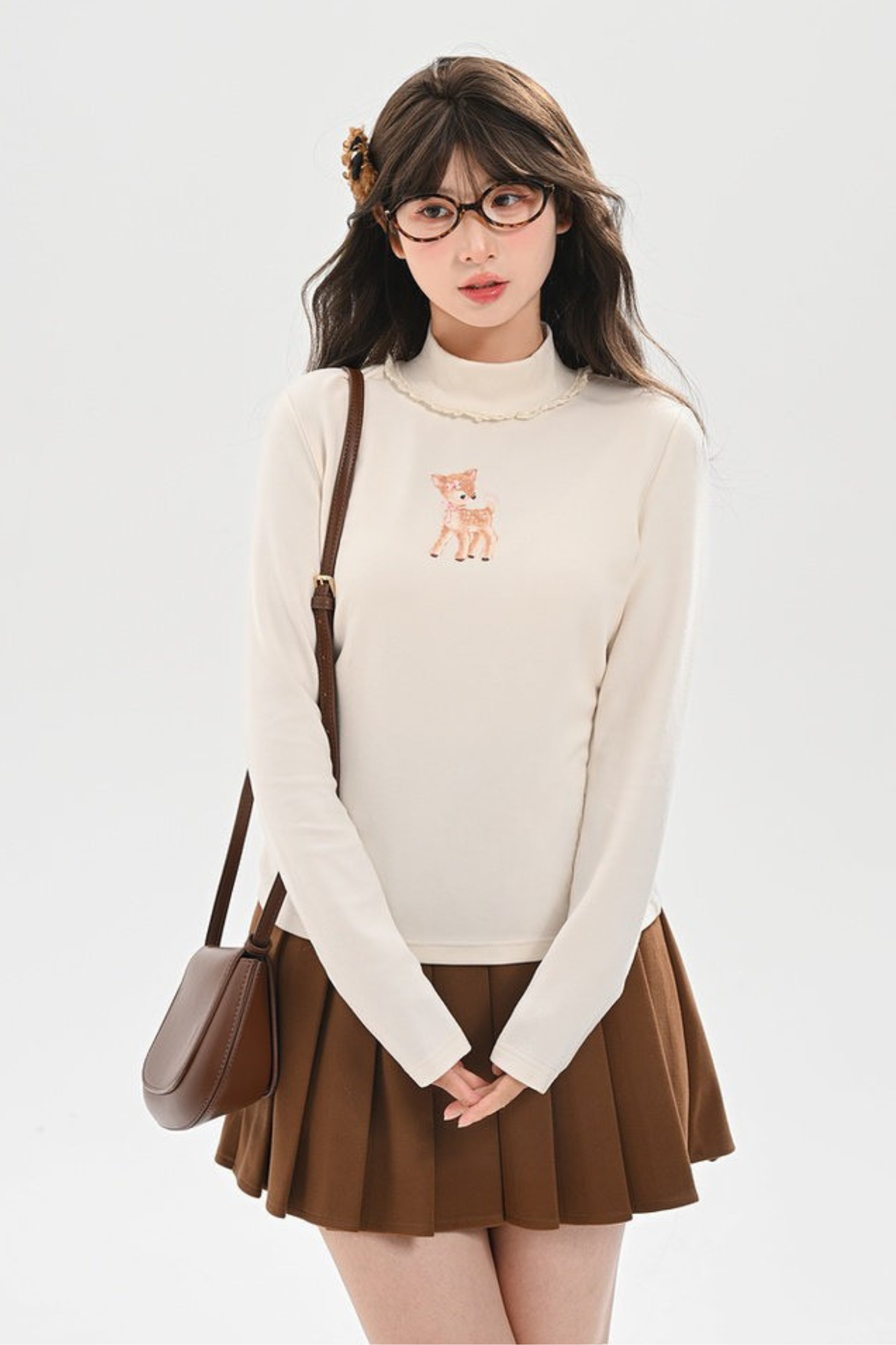 スウィートハイネックトップス