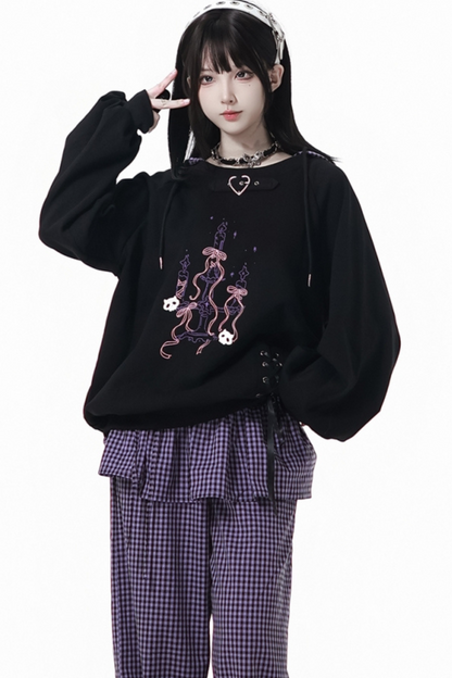 Academy Purple Hooded Sweatshirt + Top + Skirt + Pants + Leg Covers