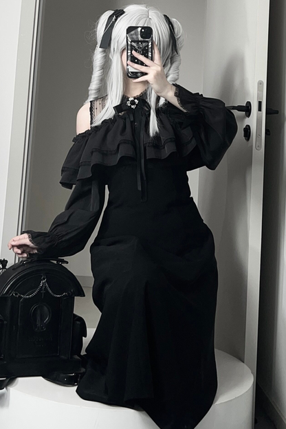 ミステリアダークロングドレス