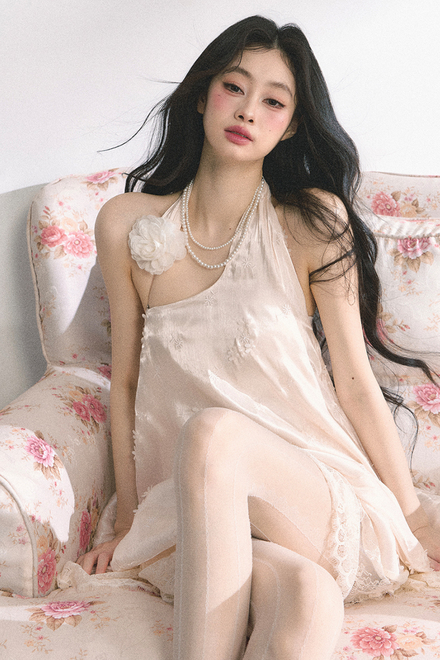 フレンチレースフラワードレス