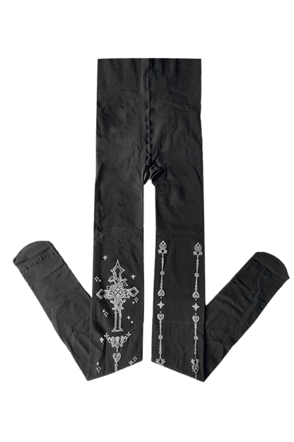 クロスゴシックタイツ