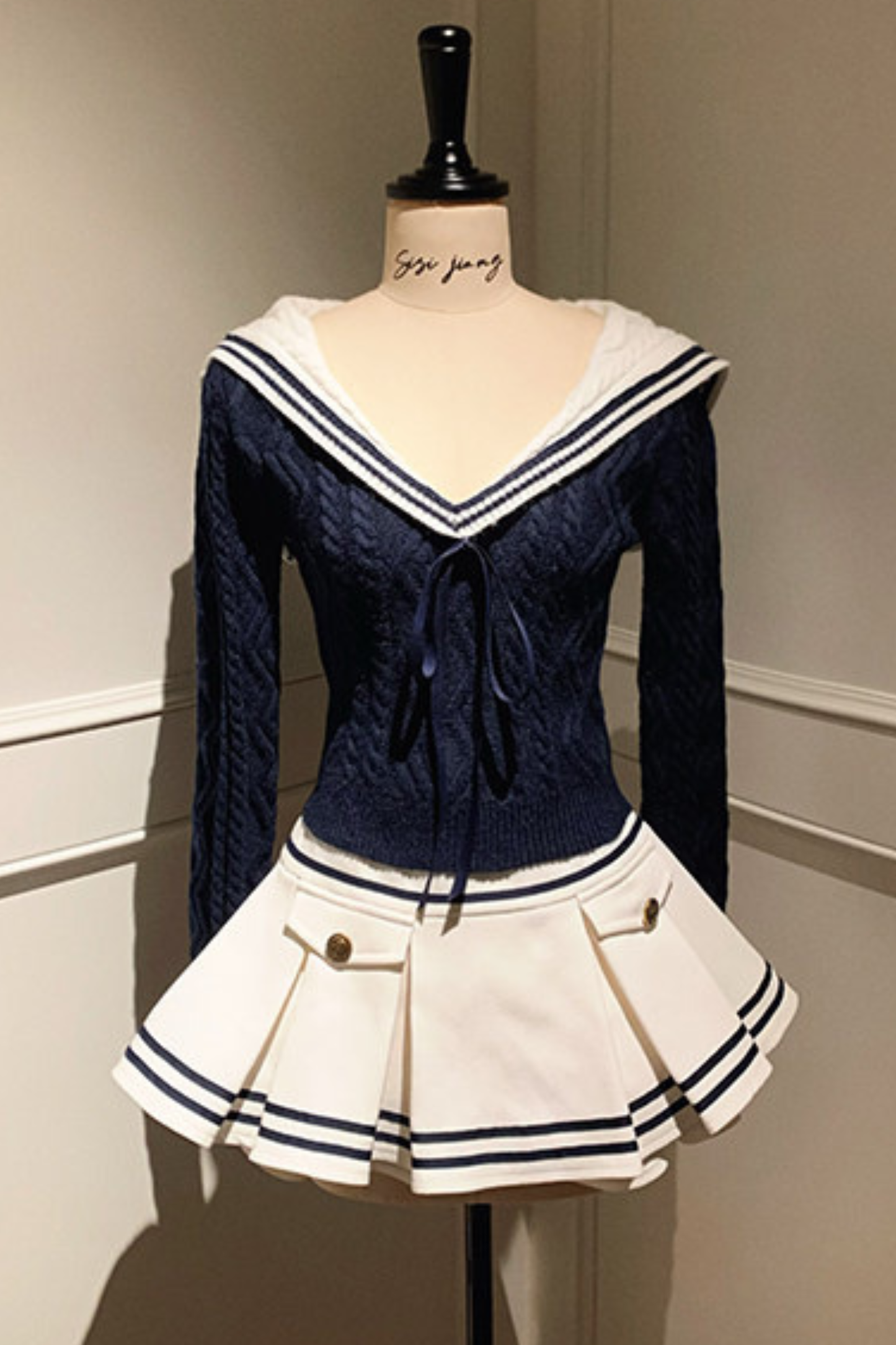 Sweet Sailor Knit + Skirt