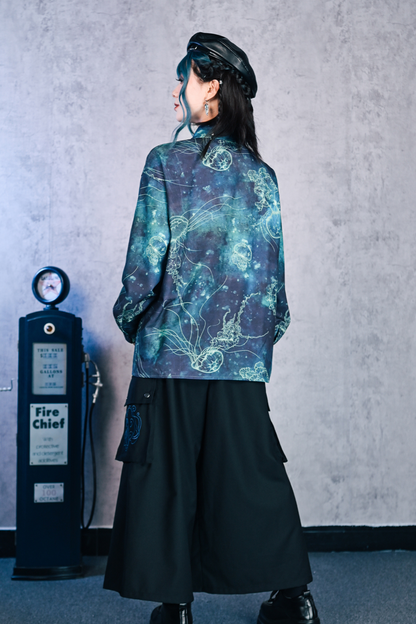 クラゲプリントシャツ