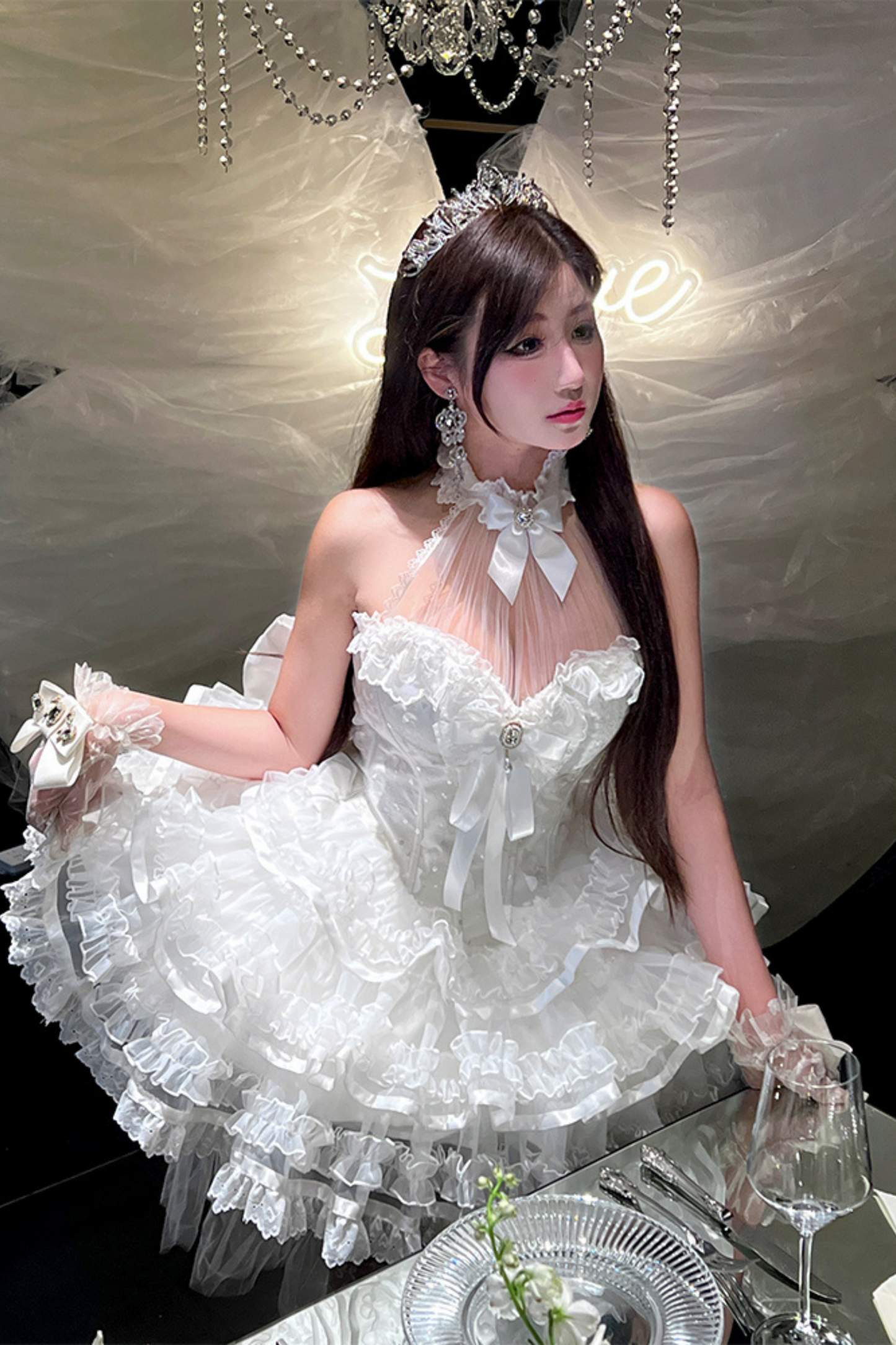 Short Swan Lolita Dress