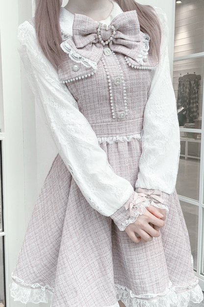 Doll World Ribbon Tweed Dress