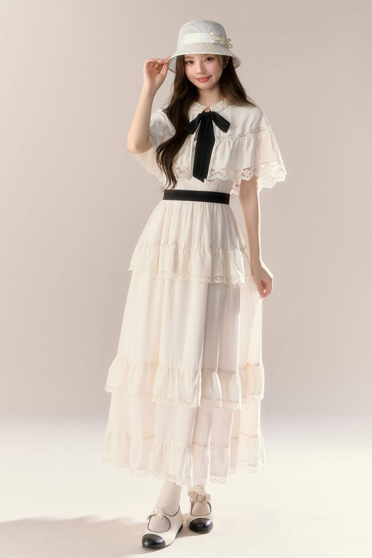 Lillian French Shawl Cake Dress