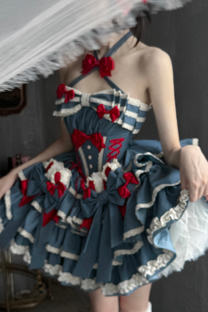 Cherry Rabbit Lolita Dress + Short Cardigan
