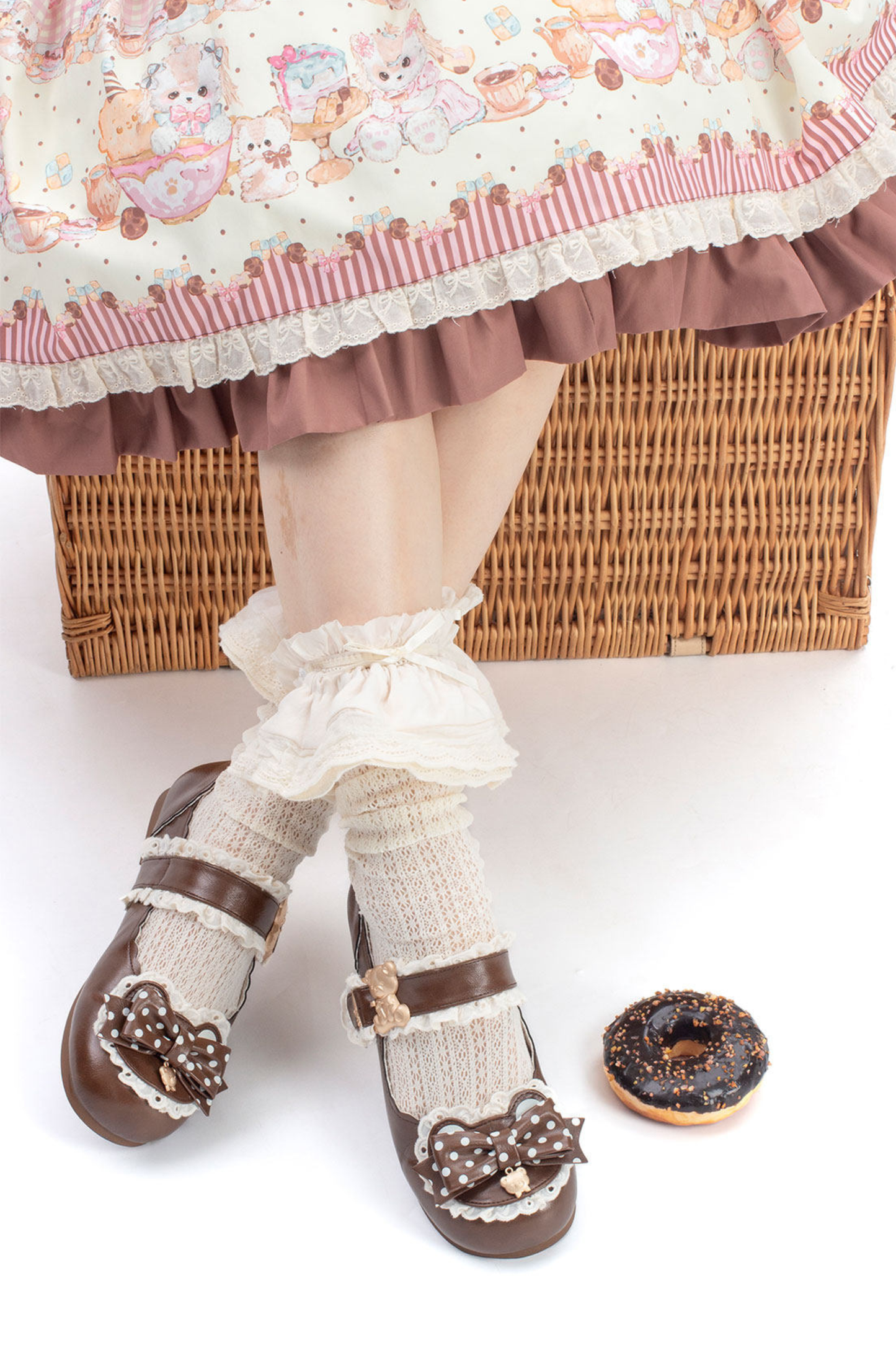 Bare Polka Dot Lolita Shoes