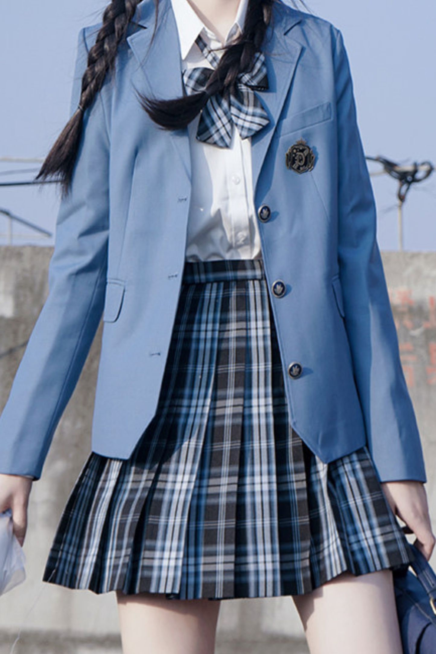 College-Blazer mit Stickerei