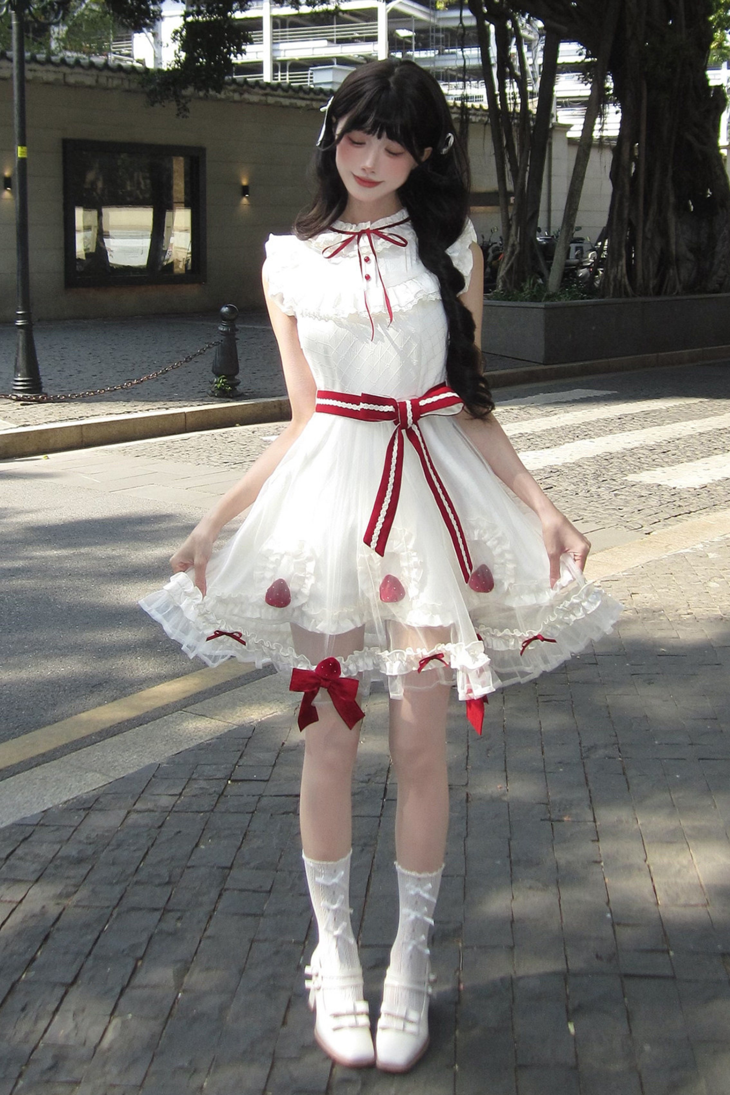 Strawberry Mousse Cake Lolita Dress