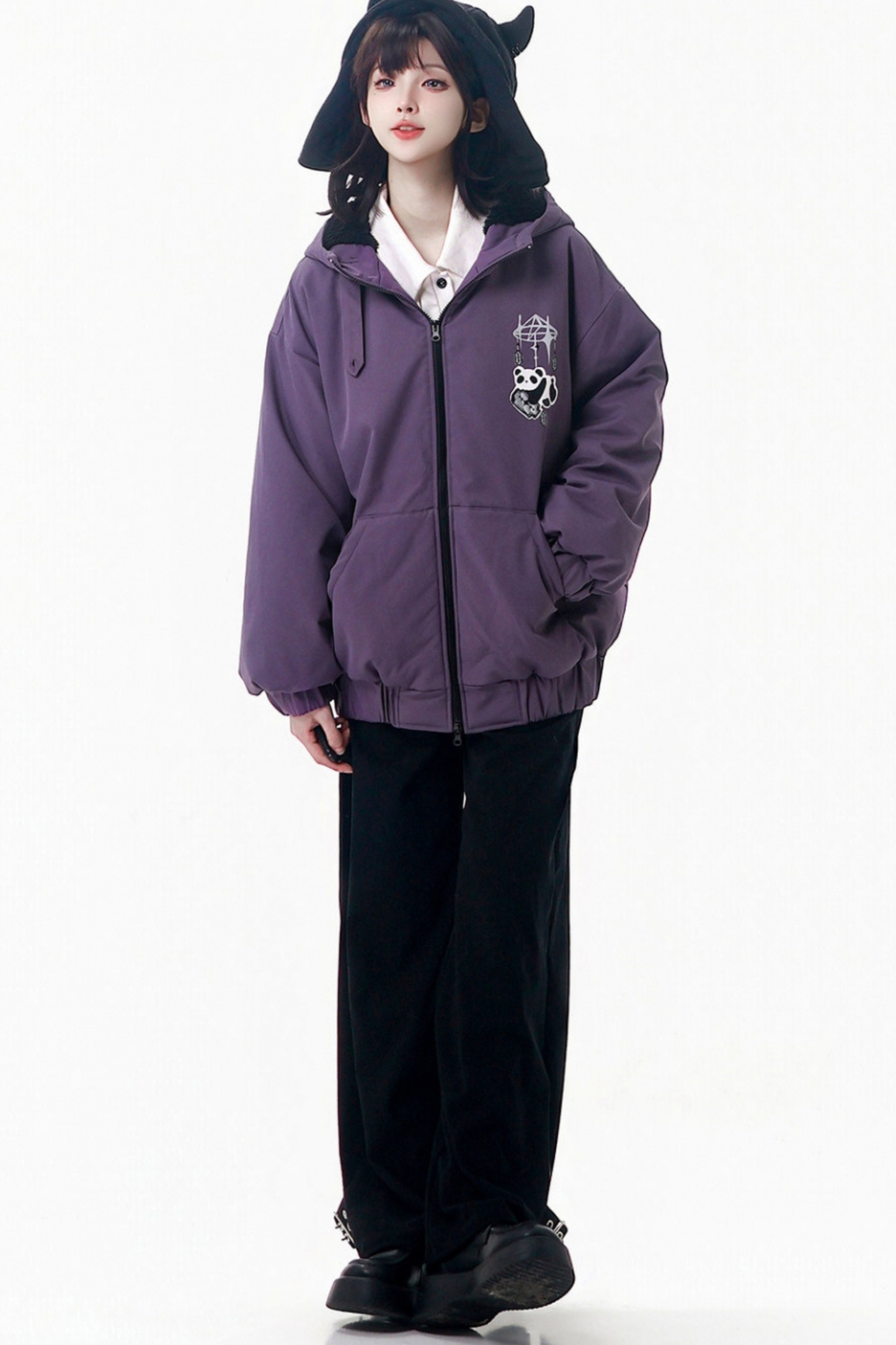 Blackberry Hooded Jacket + Top + Pants + Skirt