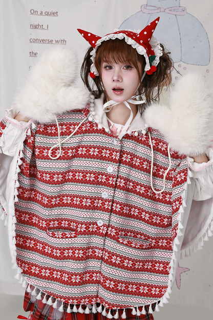 レトロガールルーズマント