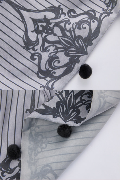 【2月28日予約締切】ダークシルバーレースロリータドレス+BNT+ネックアクセサリー