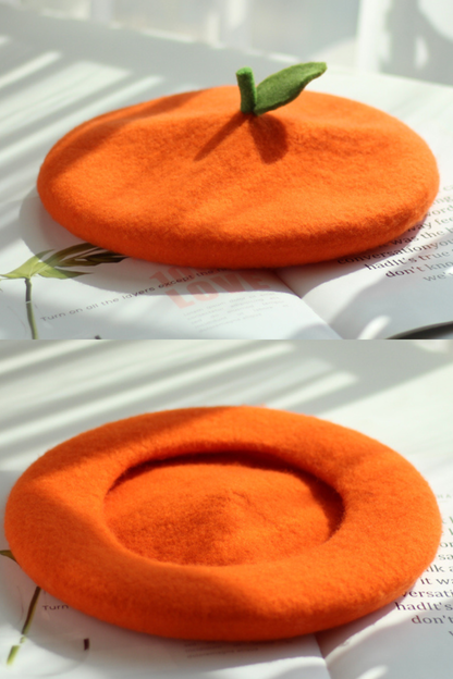 フルーツフェルトベレー帽