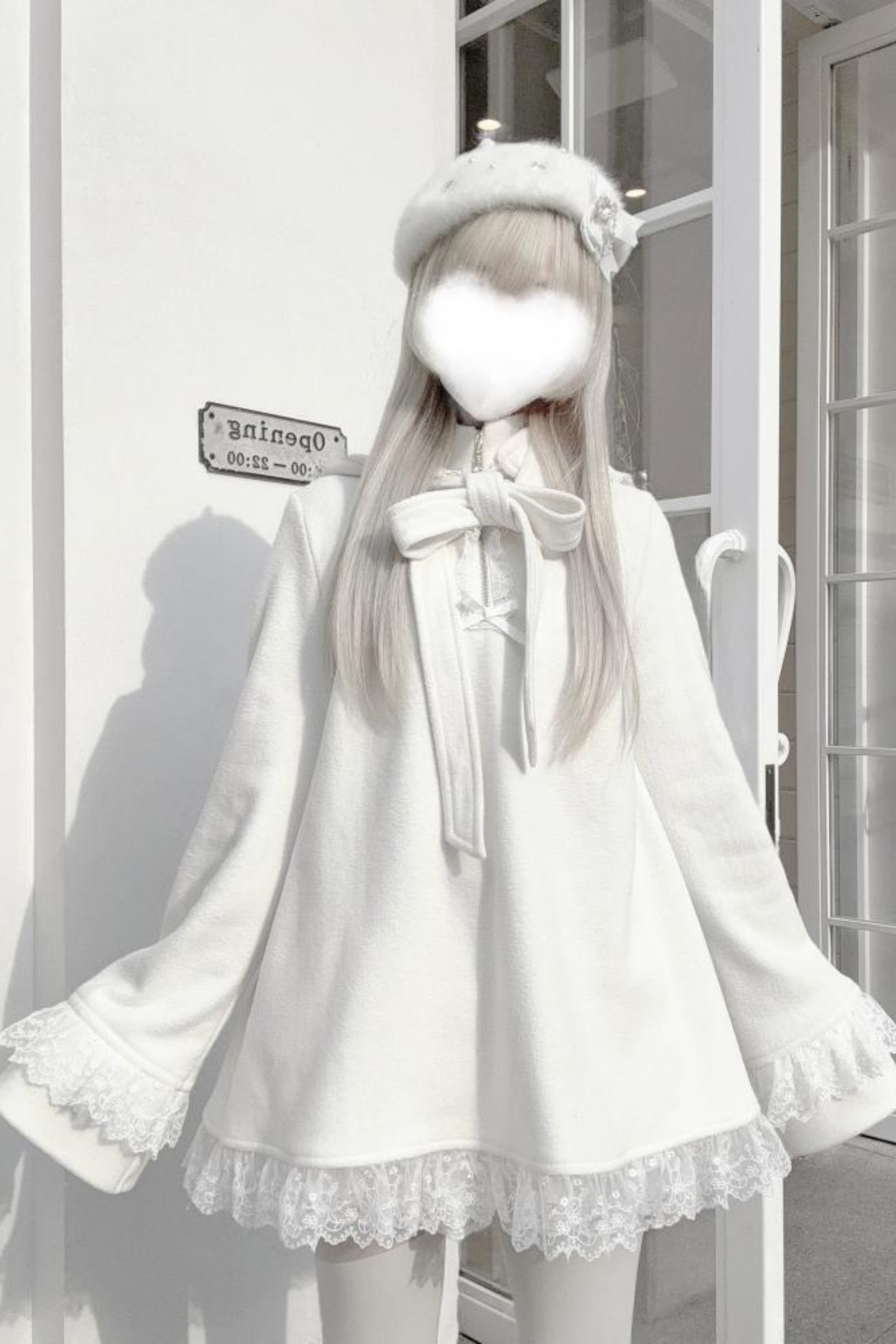 フレアレーストップス+うさ耳ハット