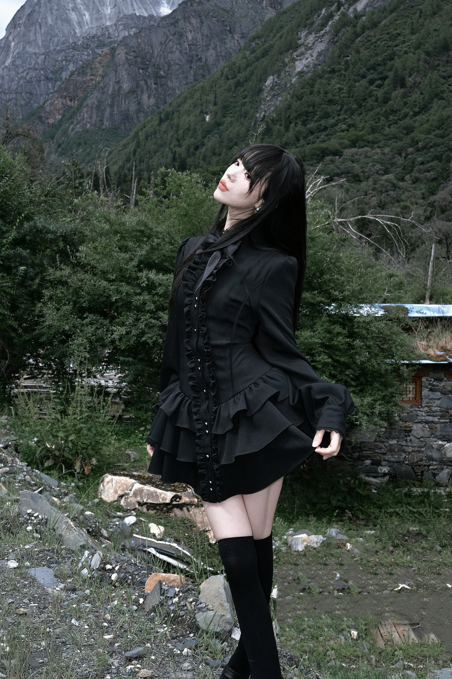 ナイトビジットゴシックレトロドレス