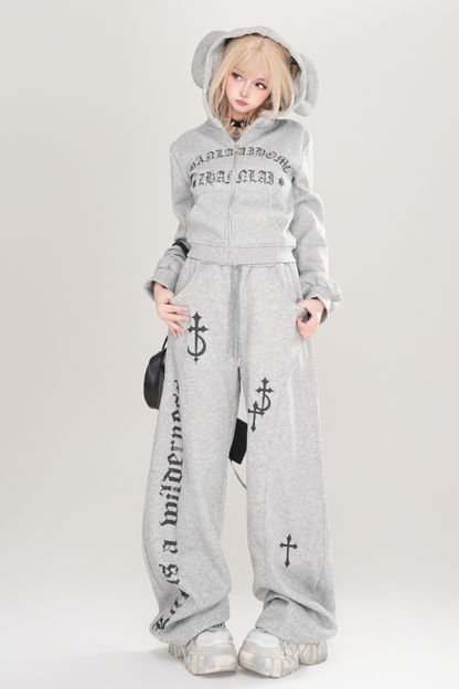 ナイトデモンシープホーンフードパーカー