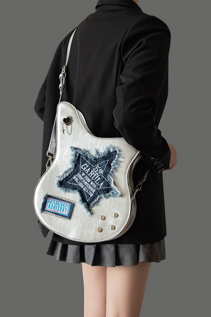 デニムギターカジュアルクリエイティブバッグ