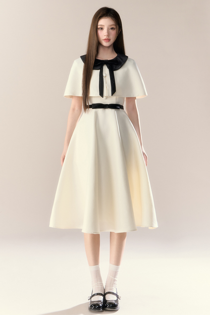 フレンチエリザベスケープドレス