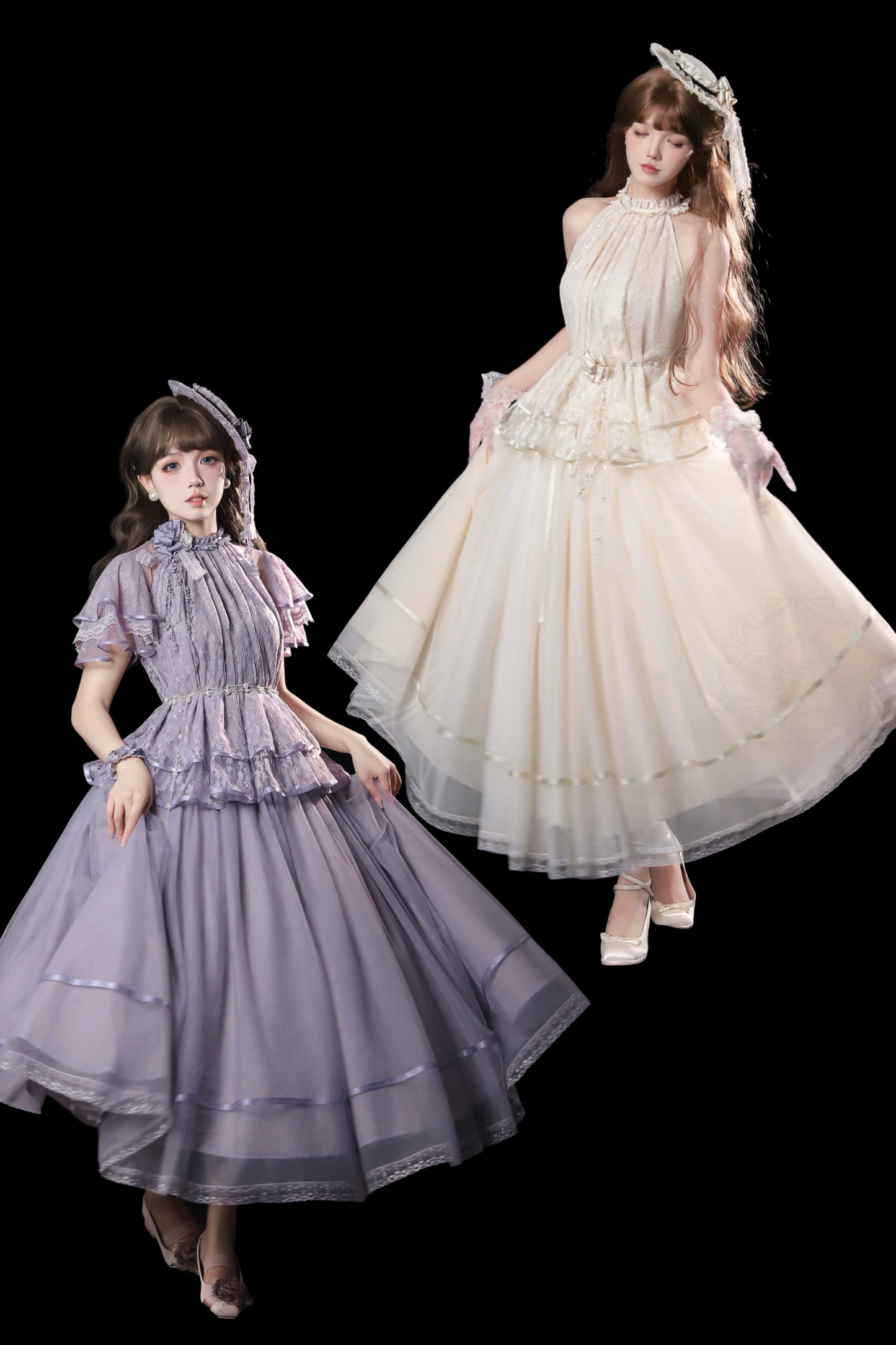 【4月5日予約締切】レトロエレガントインナー+トップス+スカート+アクセサリー