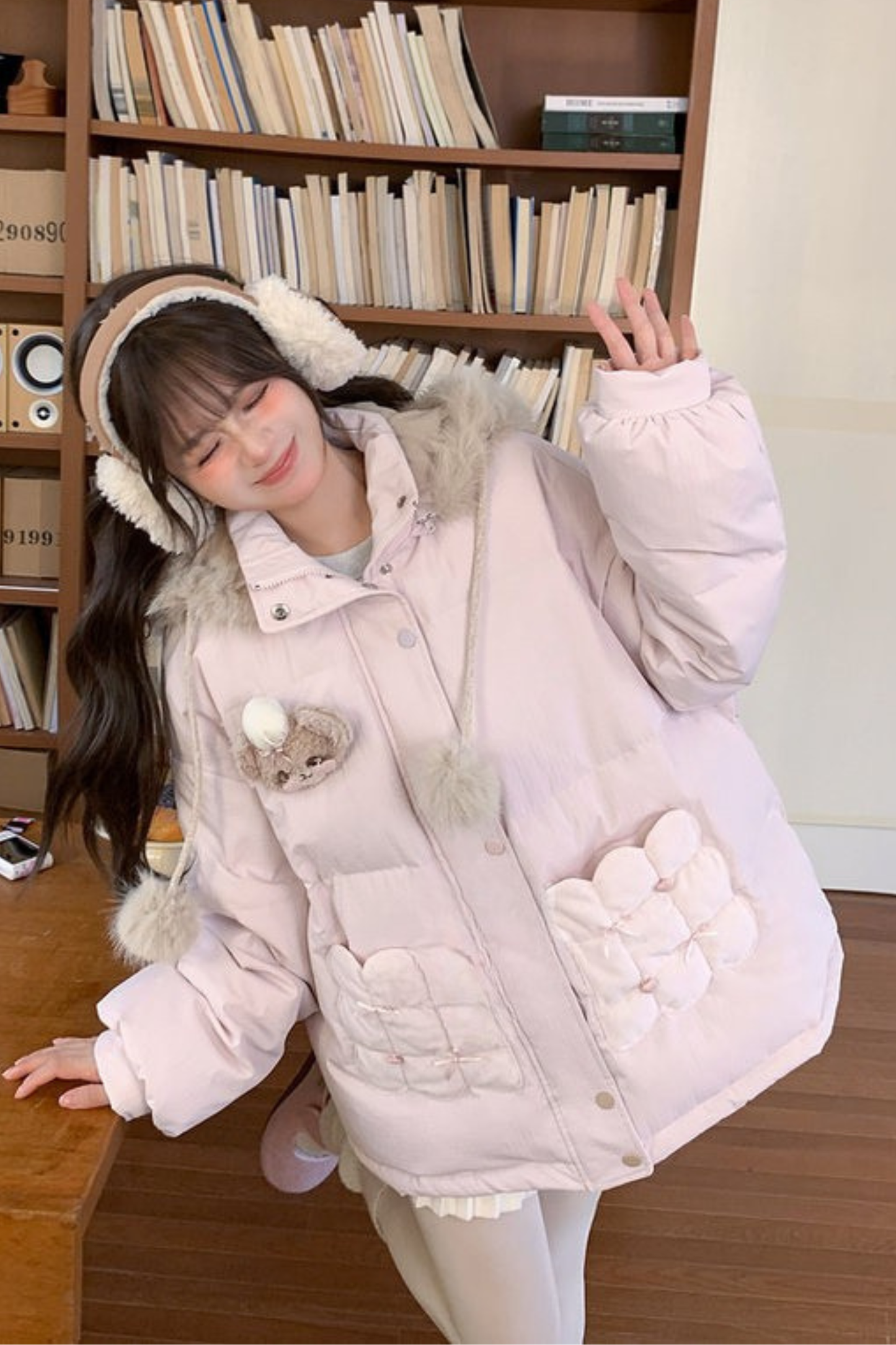 ベアフードスイートダウンジャケット