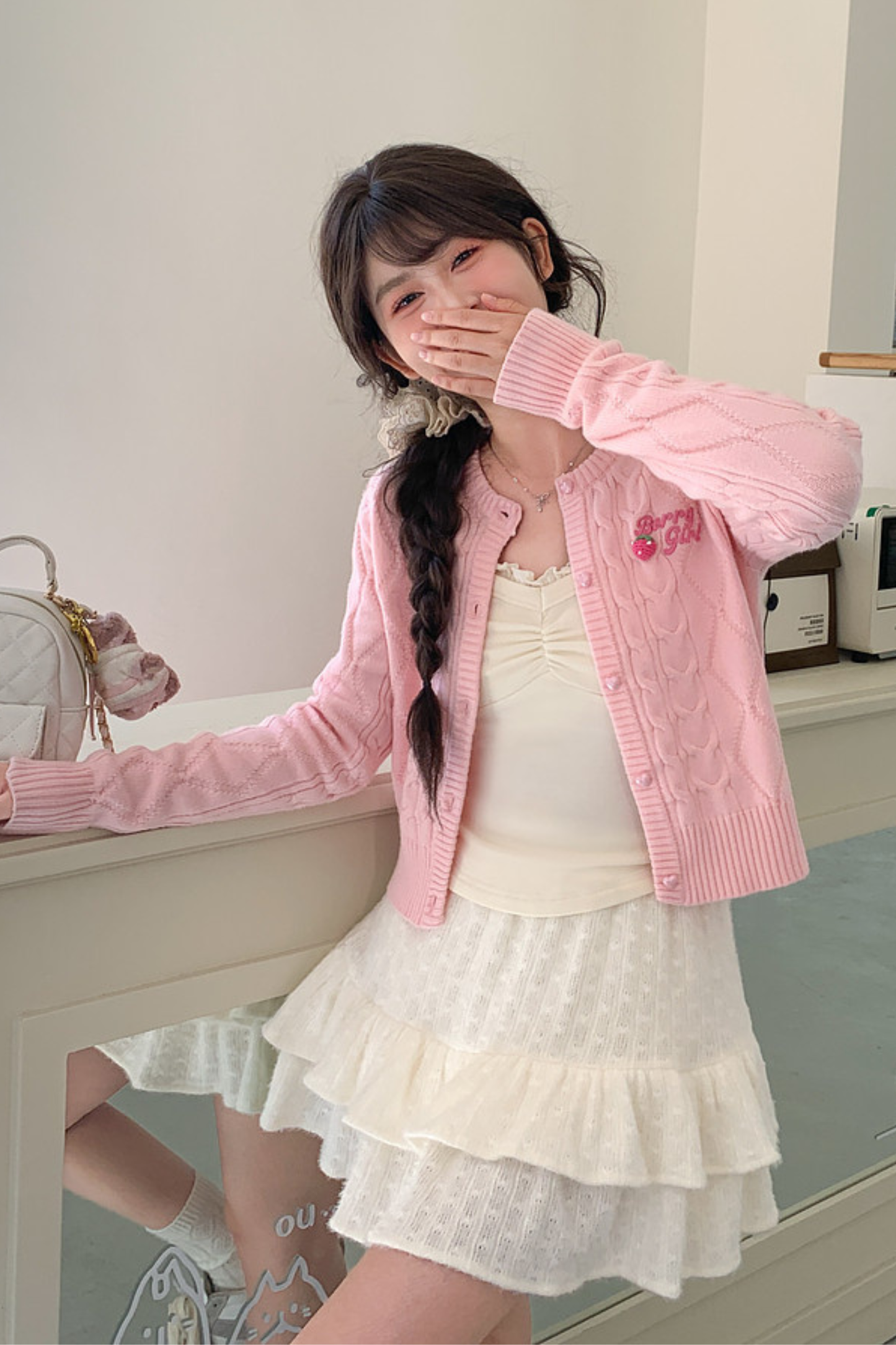 スイートガーリーニットカーディガン