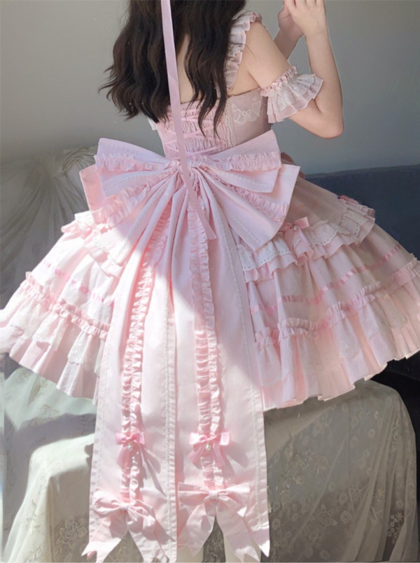 [Reserva hasta el 4 de mayo] Vestido de princesa de muñeca antigua de perlas + Capota + Tocado