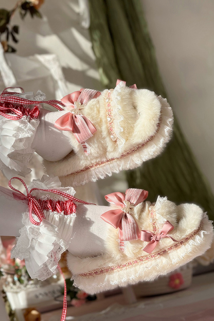 マルチカラープラットフォームスリッパ