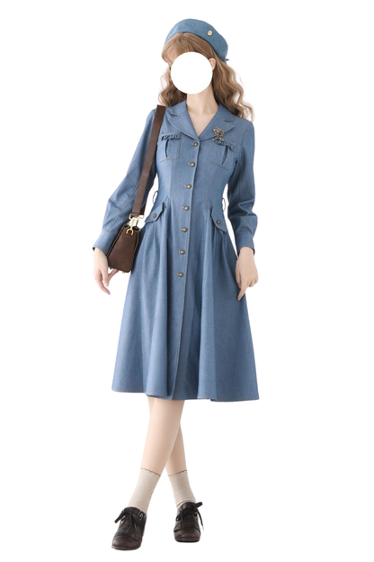 フォレストワードローブアメリカンヴィンテージデニムドレス