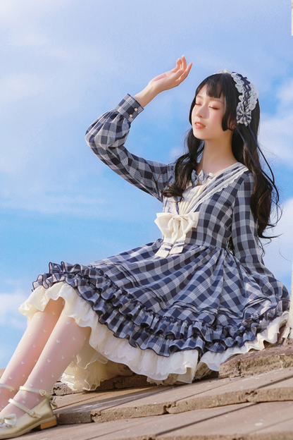 Sweet Witch Check Lolita Dress