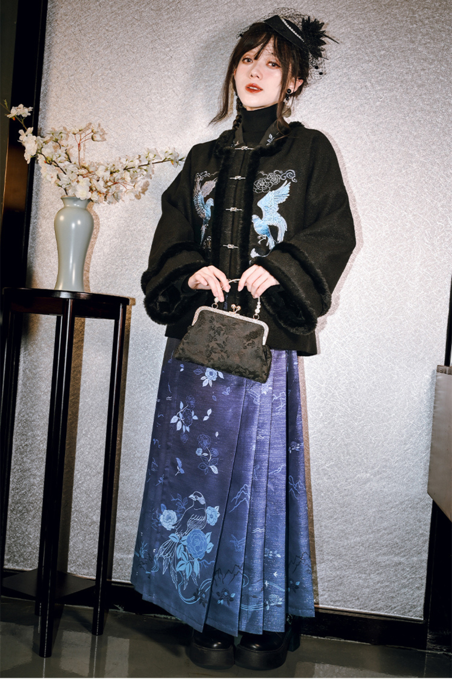 China Bird Design Coat