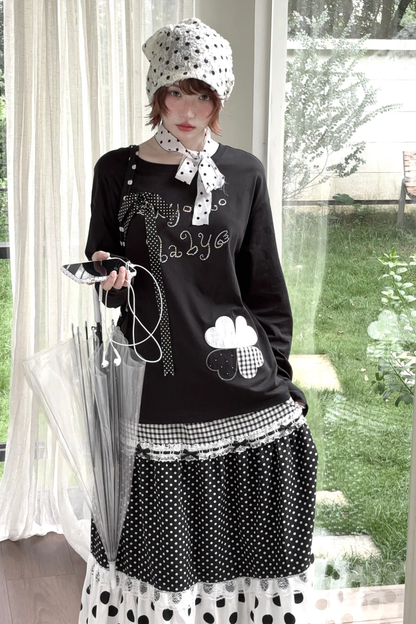 Clover Loose Top + Patchwork Skirt