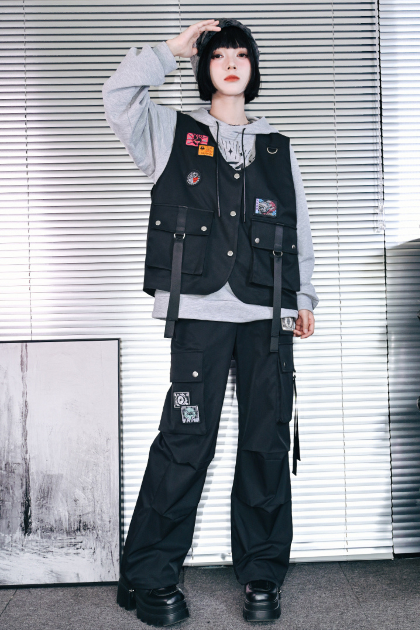 ワークウェアスタイルストリートベスト