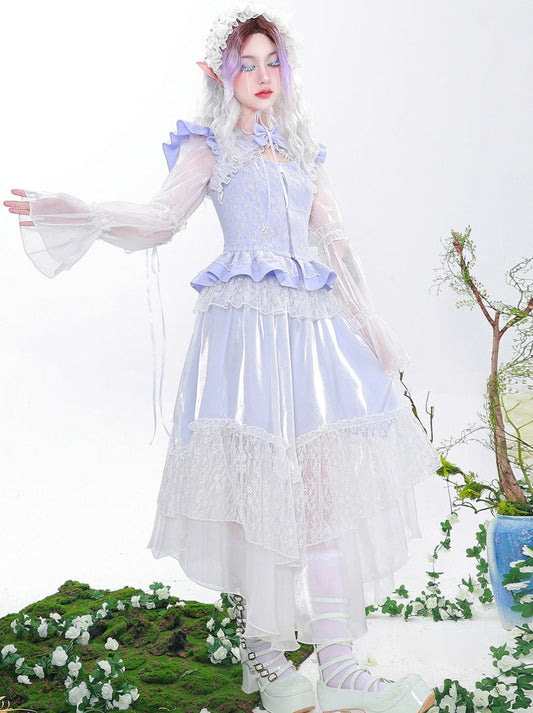 Super Fairy Race Frill Tulle Layered Skirt