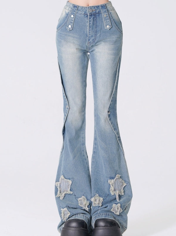 Washed Starflare Jeans