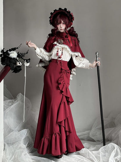 【12月23日予約締切】トワイライトレインロマンティックフリルマーメイドスカート