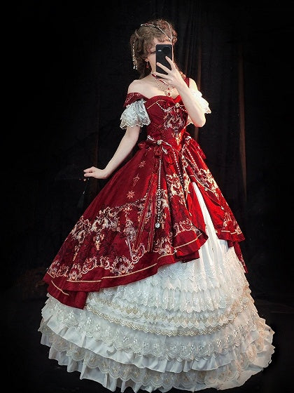 【5月3日予約締切】ホワイトレーストリムラッフルレイヤードスカート（アンダースカート）